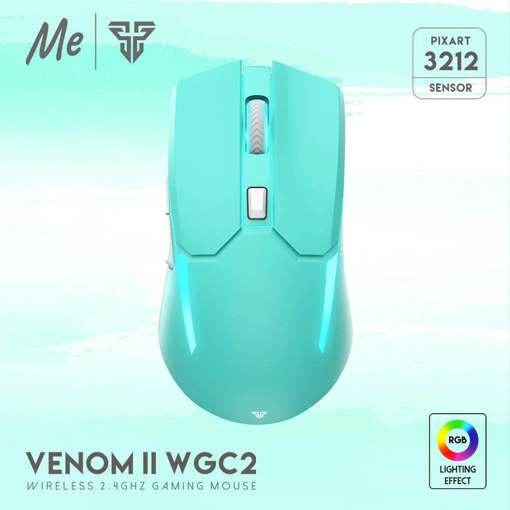 Fantech venom ii wgc2 mint edition wireless pro-gaming mouse - mouse’s