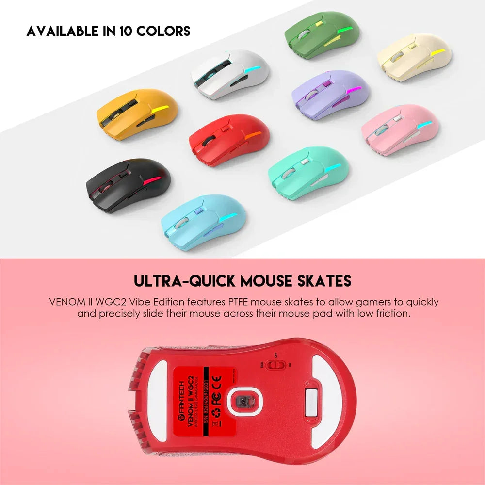 Fantech venom ii wgc2 vibe edition red - mouse’s