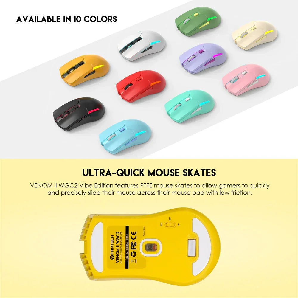 Fantech venom ii wgc2 vibe edition yellow - mouse’s