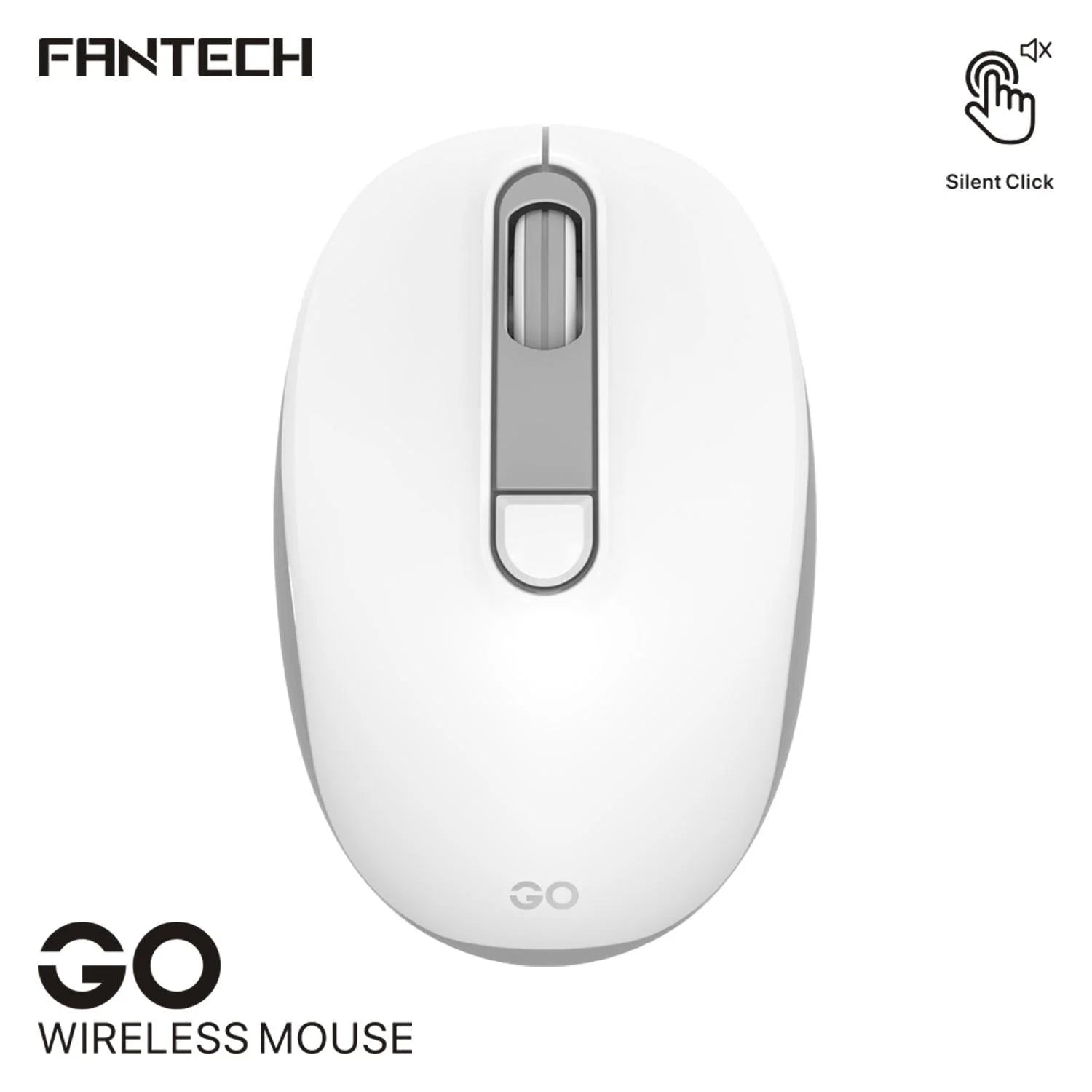Fantech w192 silent click mouse - wireless with silent operation - mouse