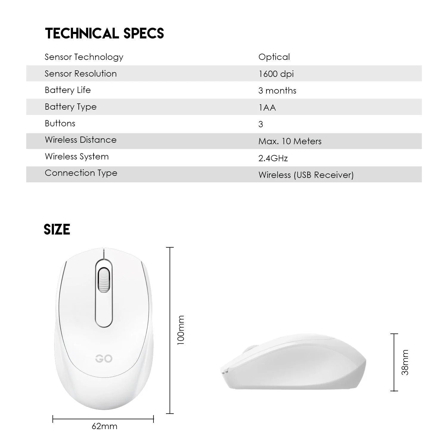 Fantech w603 wireless mouse - go wireless for seamless gaming experience