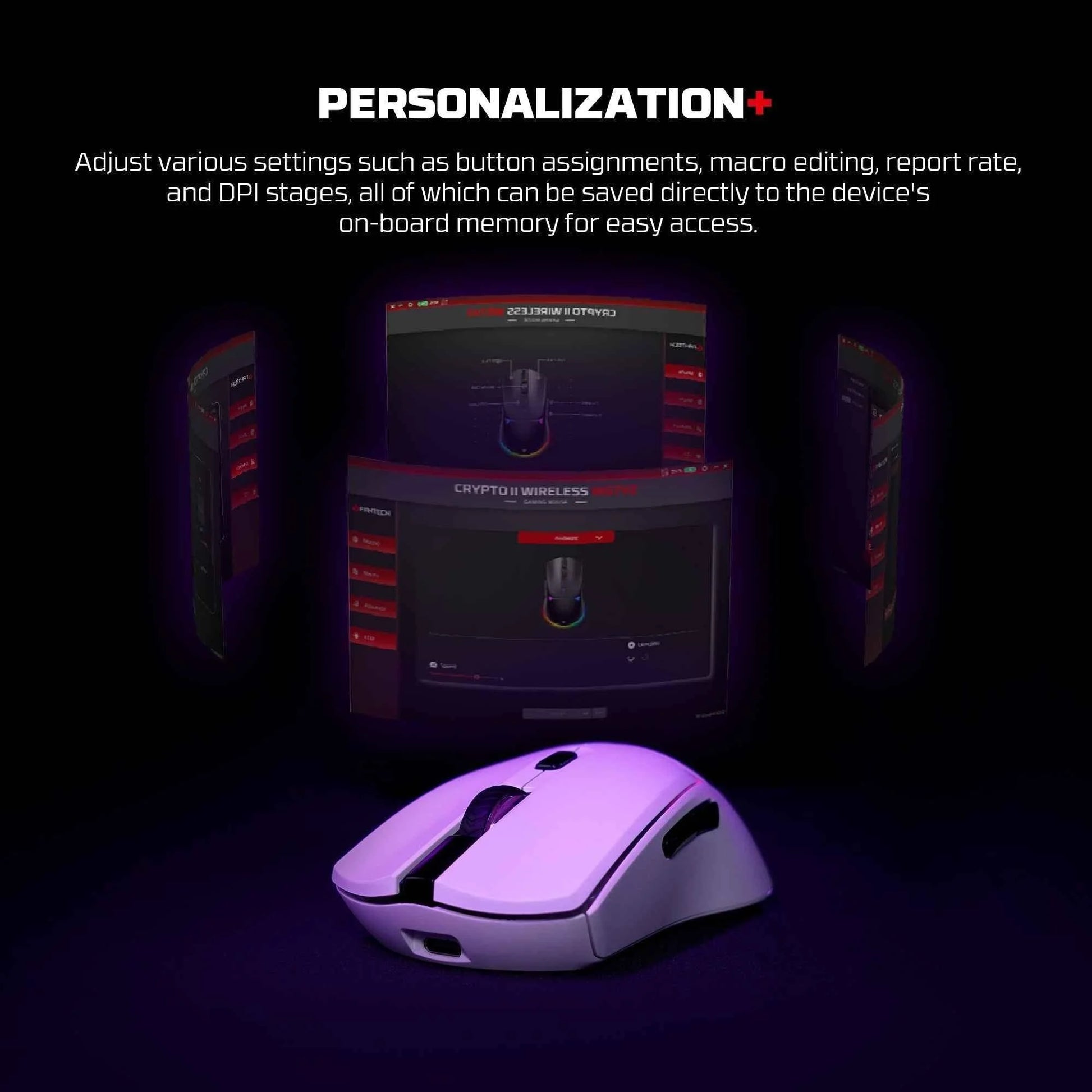 Fantech wg7v2 crypto ii wireless gaming mouse black - mouse
