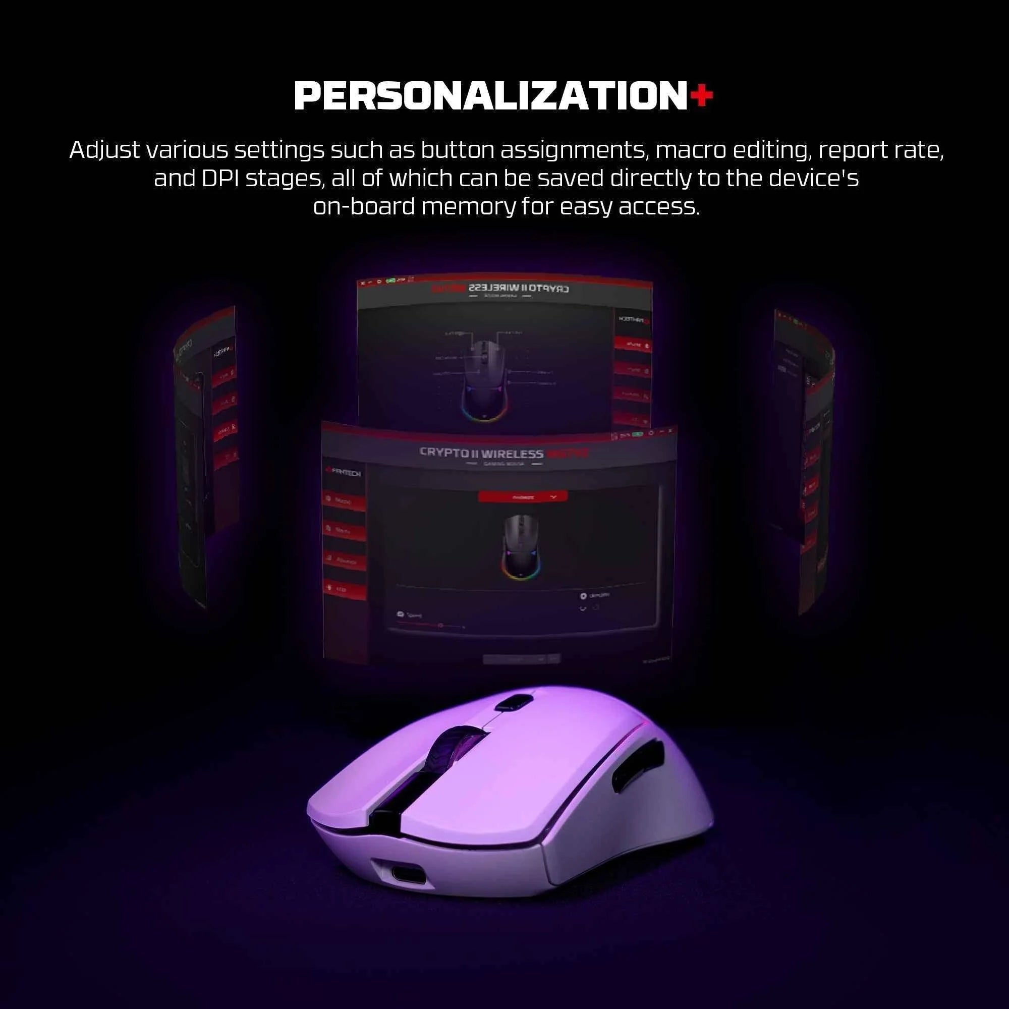 Fantech wg7v2 crypto ii wireless gaming mouse white - mouse