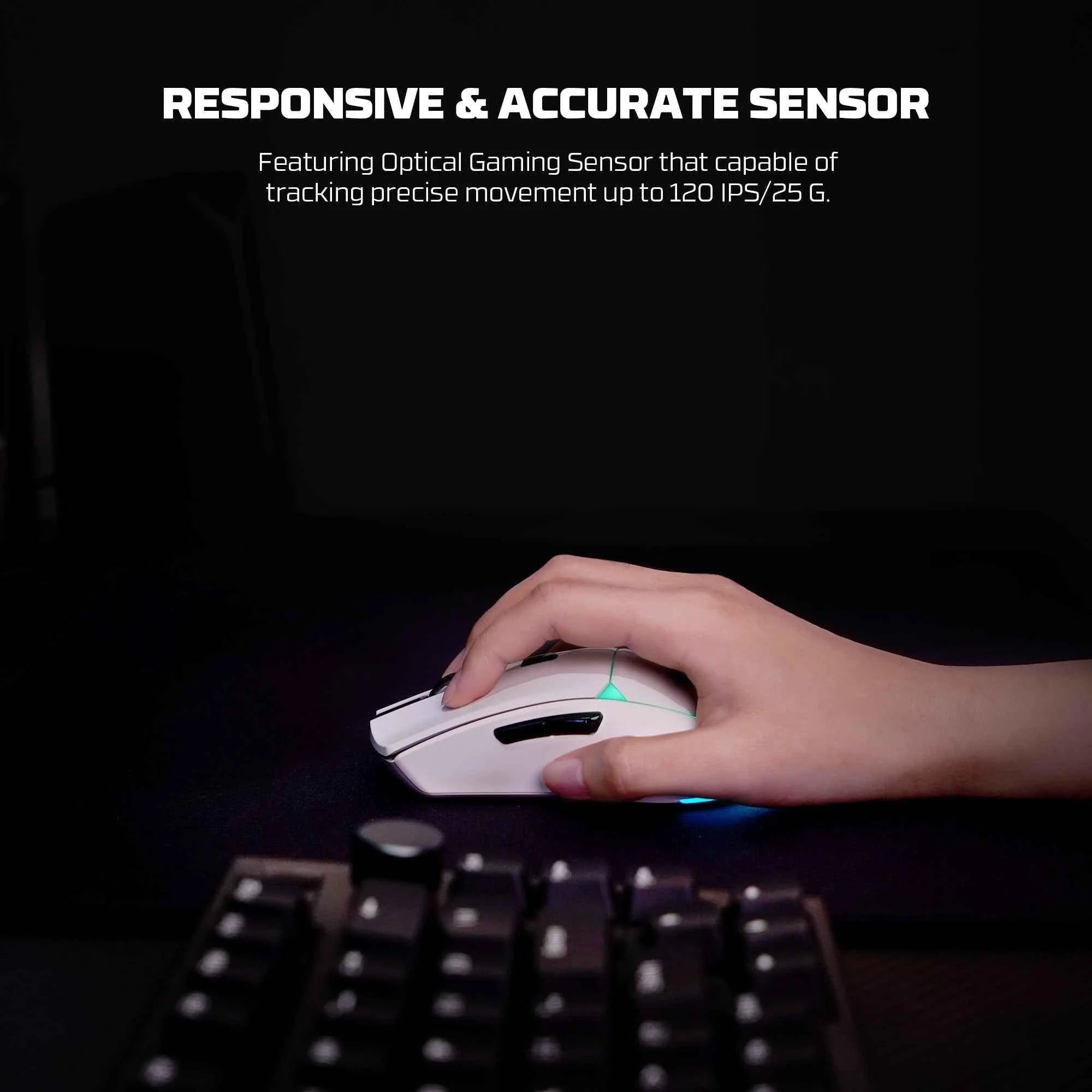 Fantech wg7v2 crypto ii wireless gaming mouse white - mouse