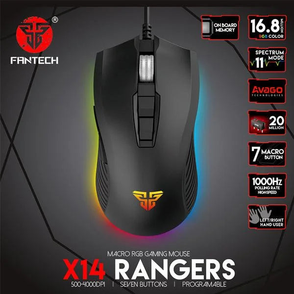 Fantech x14s ranger gaming mouse - mouse’s