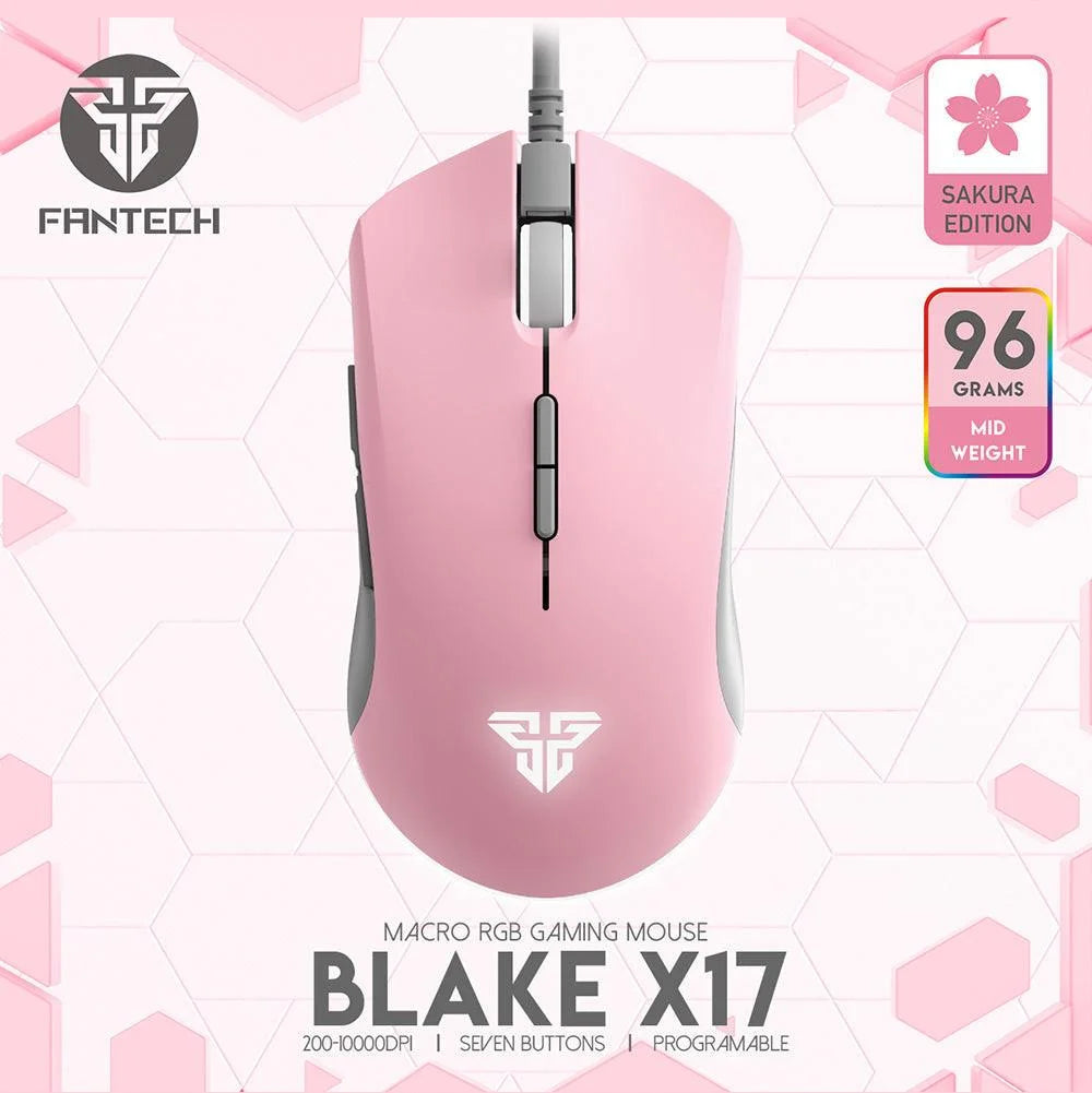 Fantech x17 blake gaming mouse - sakura edition - mouse’s