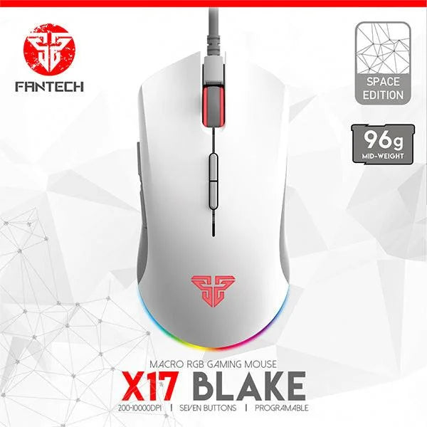 Fantech x17 blake gaming mouse - white - mouse’s