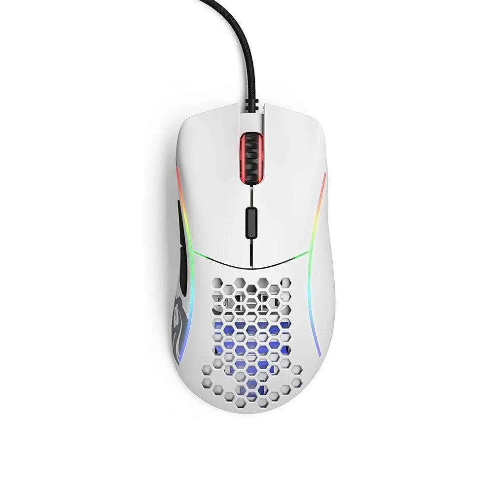 Glorious model d honeycomb mouse - white matt - mouse