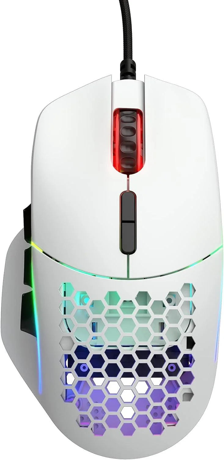 Glorious model i ergonomic matte white gaming mouse - mouse’s