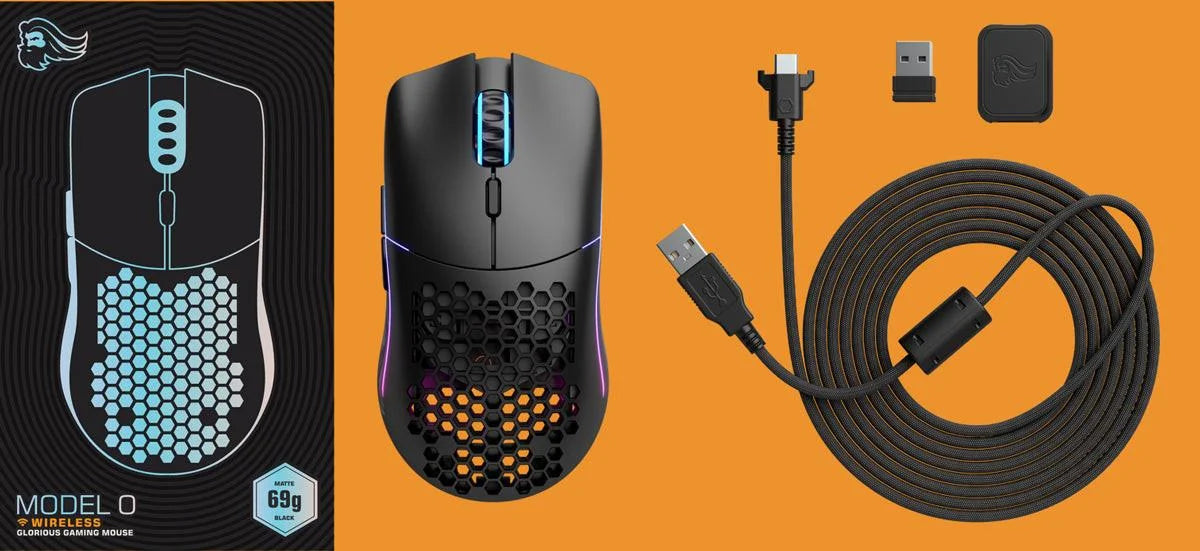 Glorious model o wireless gaming mouse - matte black - mouse’s