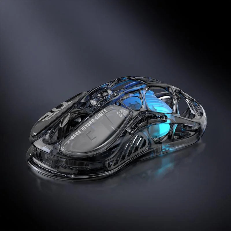 Gravastar mercury m2 wireless gaming mouse - transparent black - mouse’s