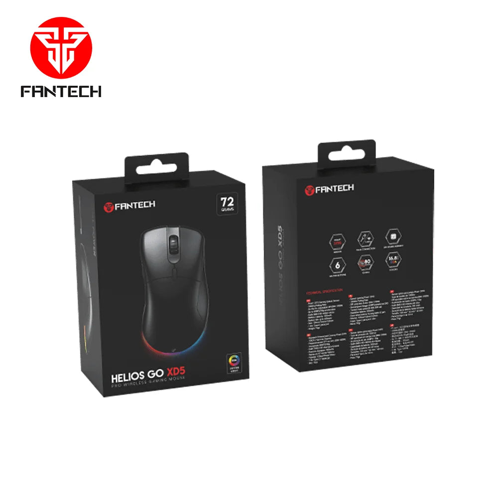 Helios xd5 ergonomic gaming mouse wireless - mouse