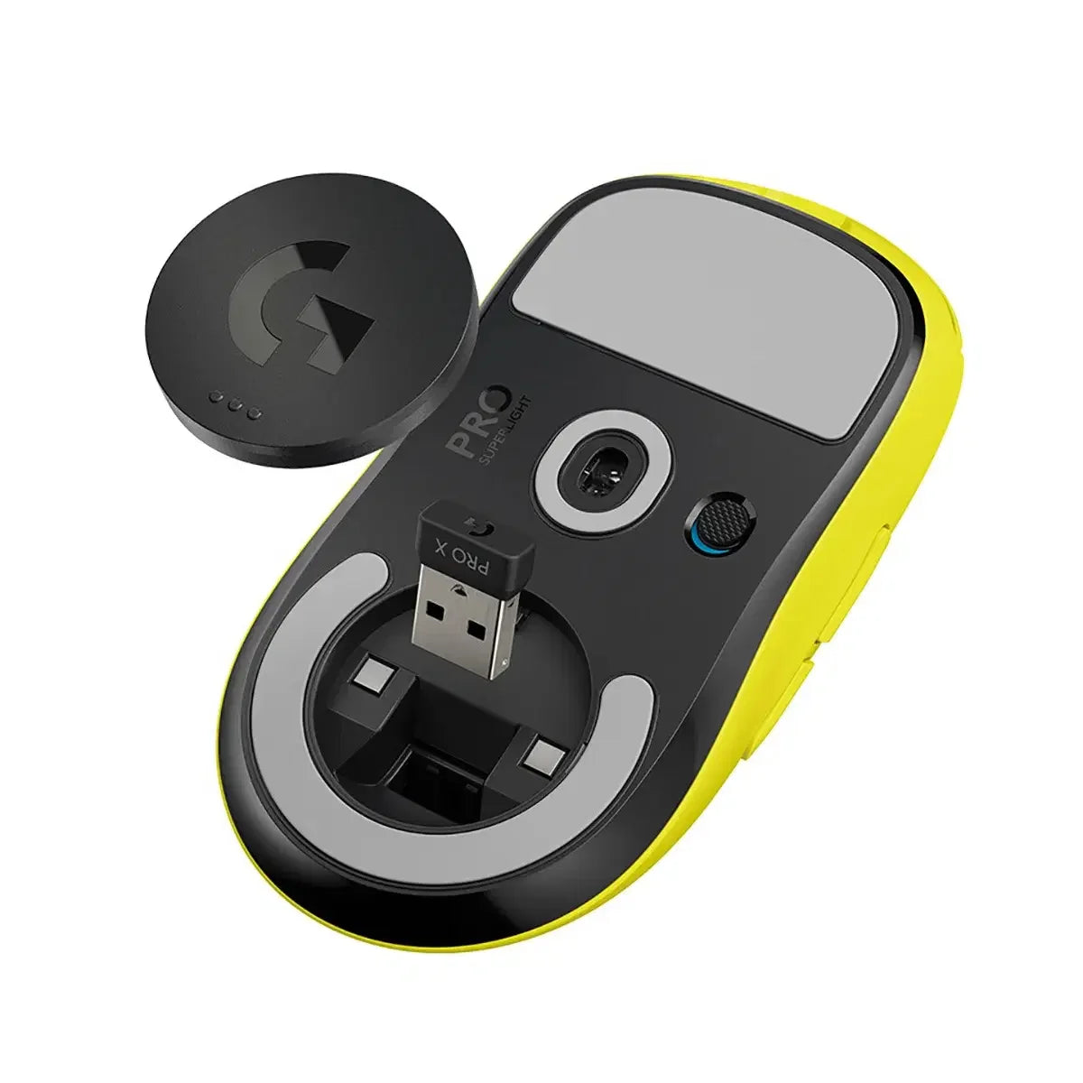 Logitech g pro x superlight wireless gaming mouse yellow - mouse