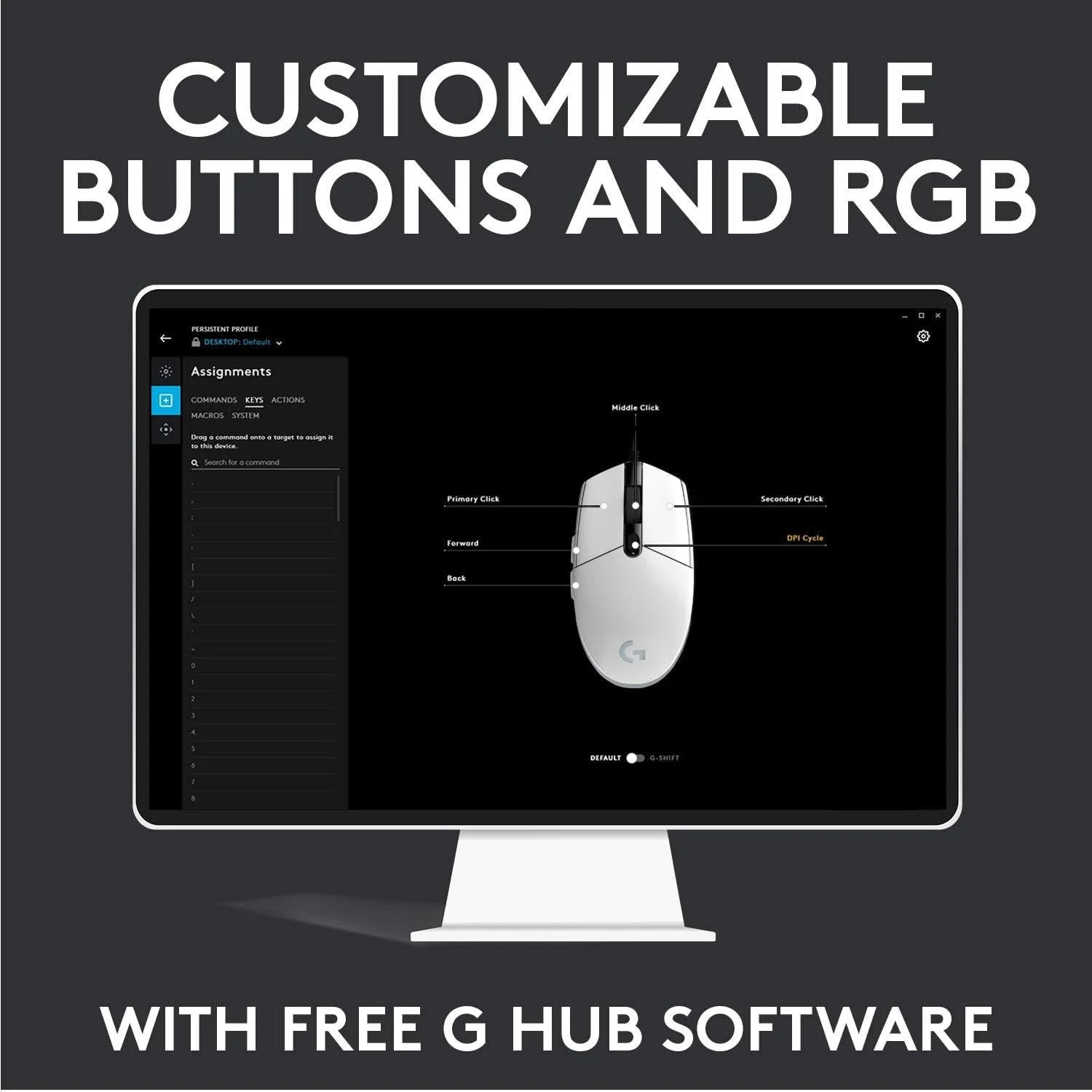 Logitech g102 gaming mouse with customizable rgb lighting and 6 programmable buttons - mouse