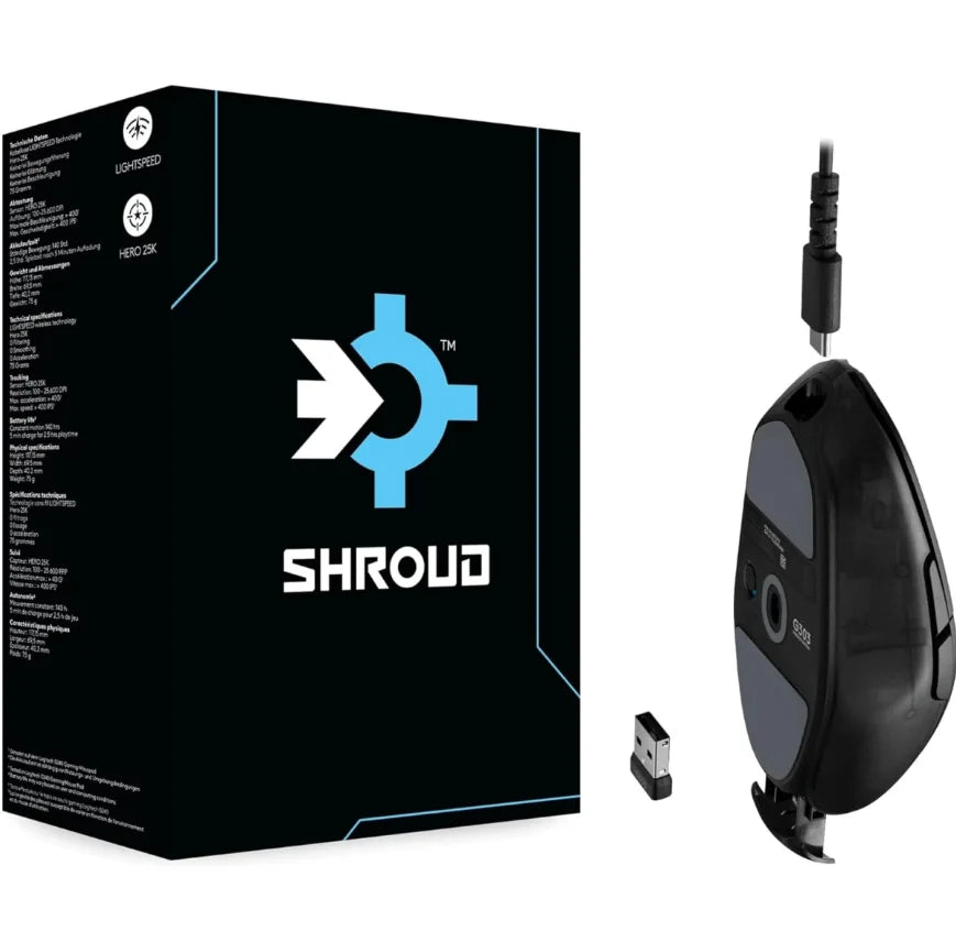 Logitech g303 shroud edition wireless mouse - mouse’s