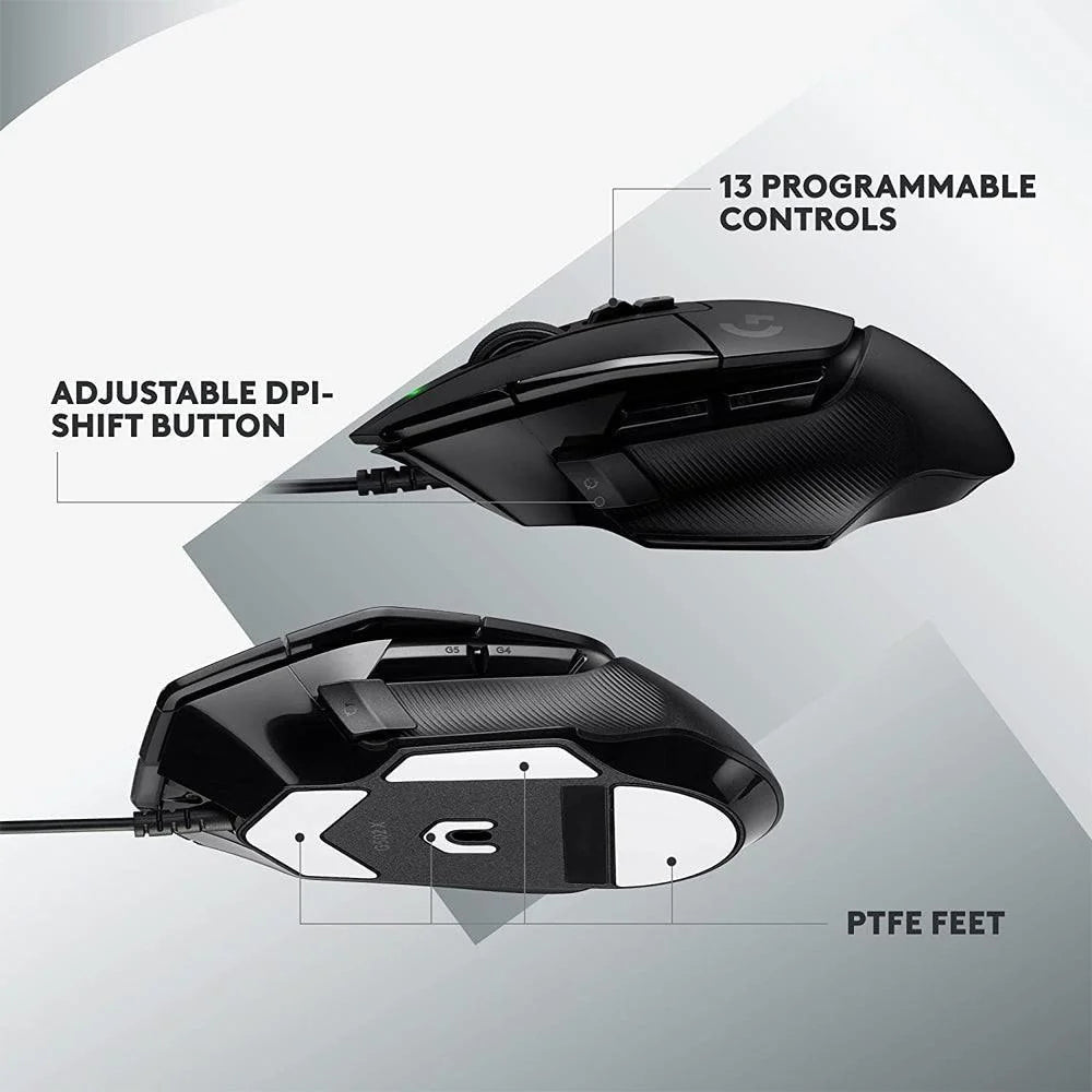 Logitech g502 x gaming mouse - precision engineered for optimal performance - mouse