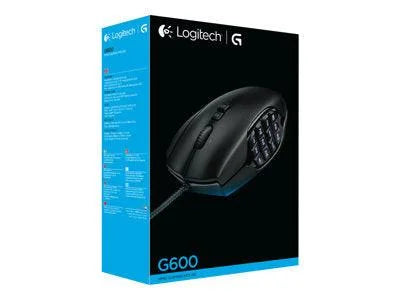 Logitech g600 mmo wired usb gaming mouse (black) - mouse’s