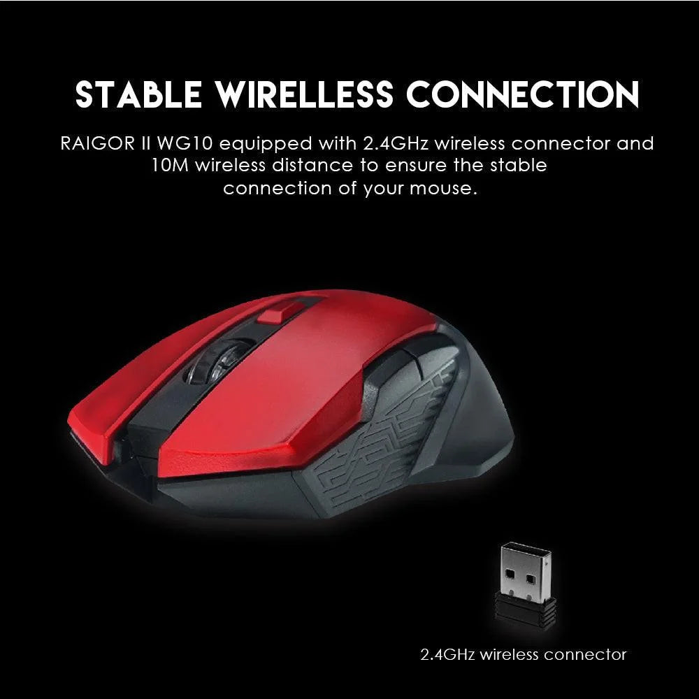 Raigor ii wg10 wireless 2.4ghz pro-gaming mouse - mouse