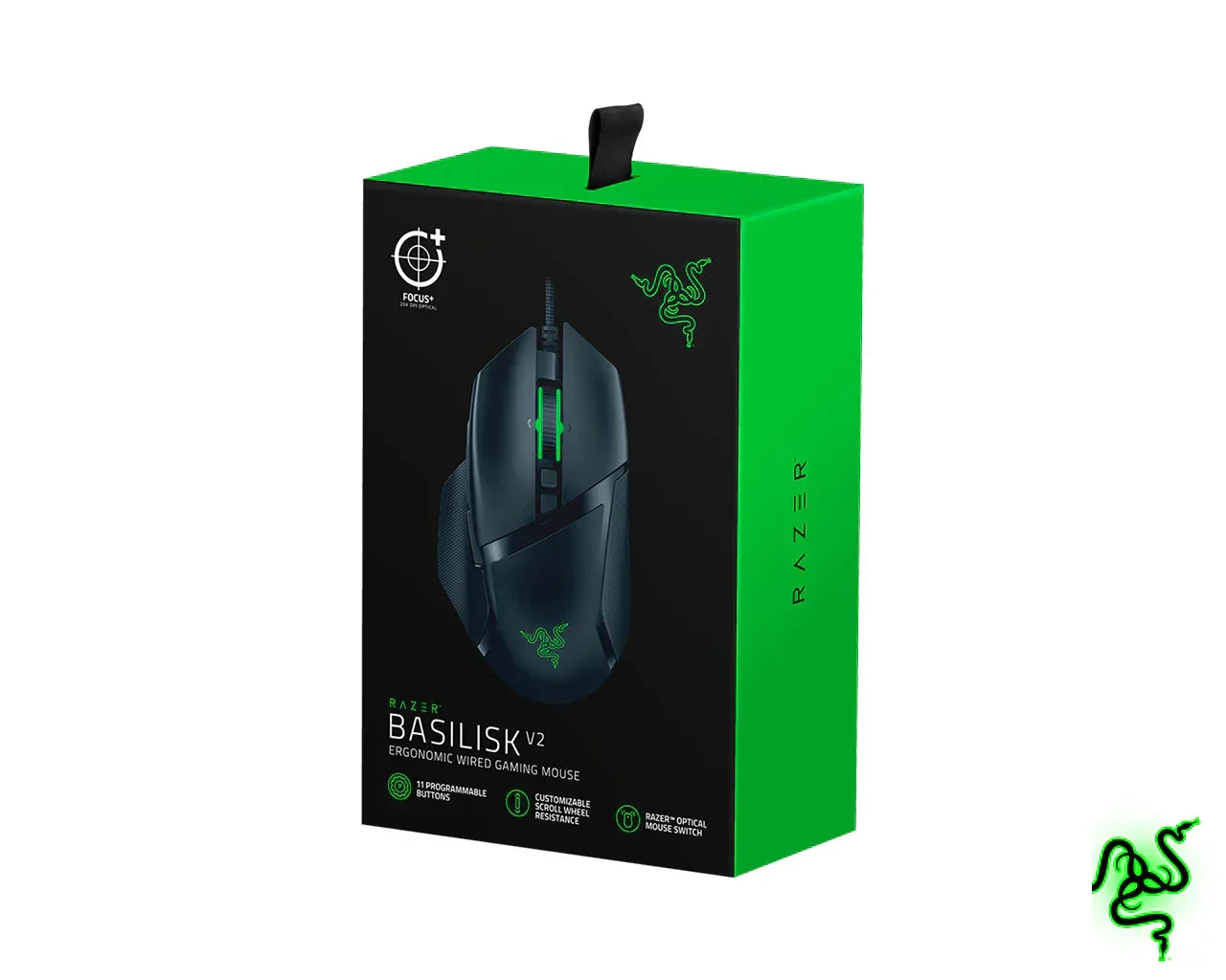 Razer basilisk v2 20k dpi optical sensor rgb 11 buttons - mouse’s