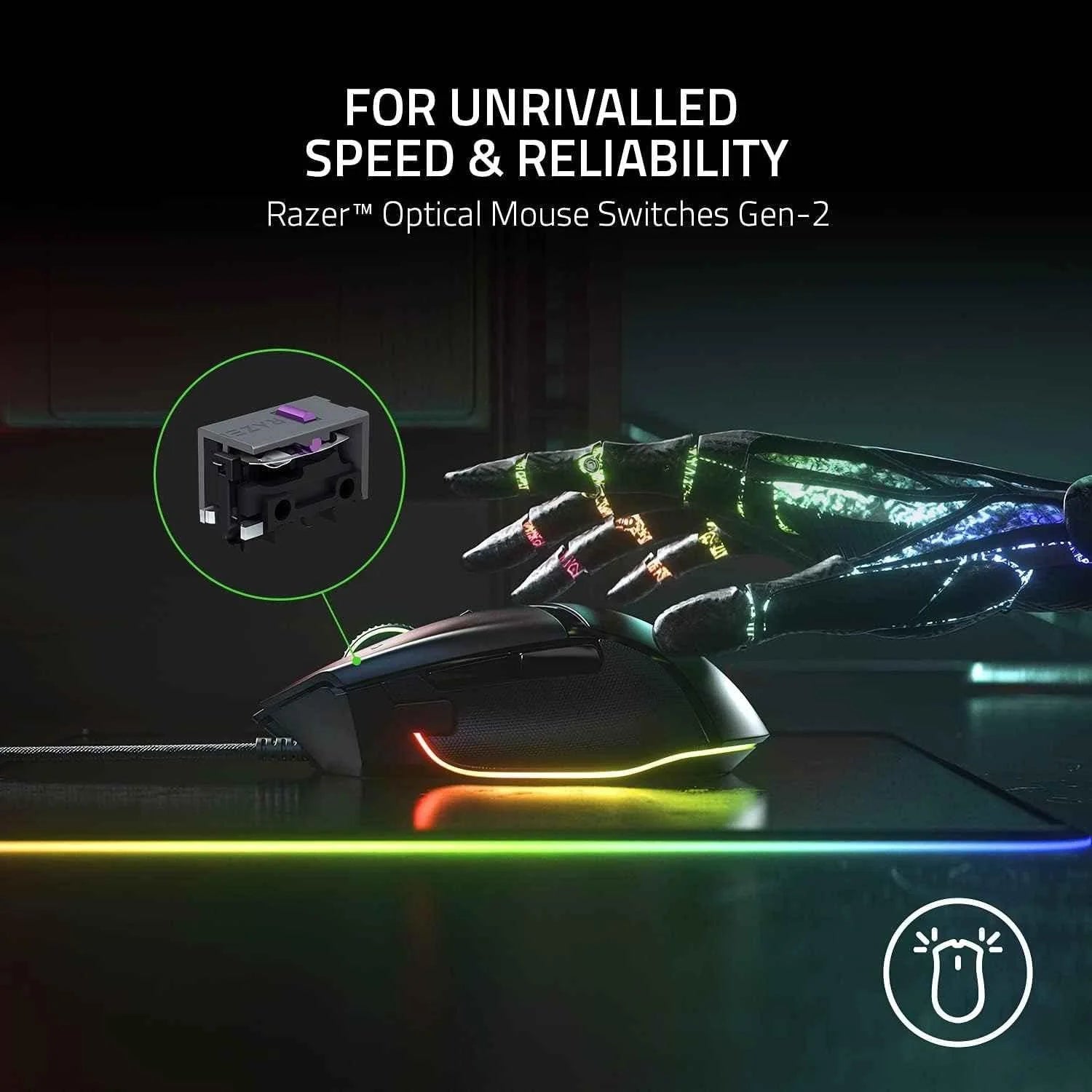 Razer basilisk v3 gaming mouse: customizable ergonomic design for fastest gaming experience - mouse