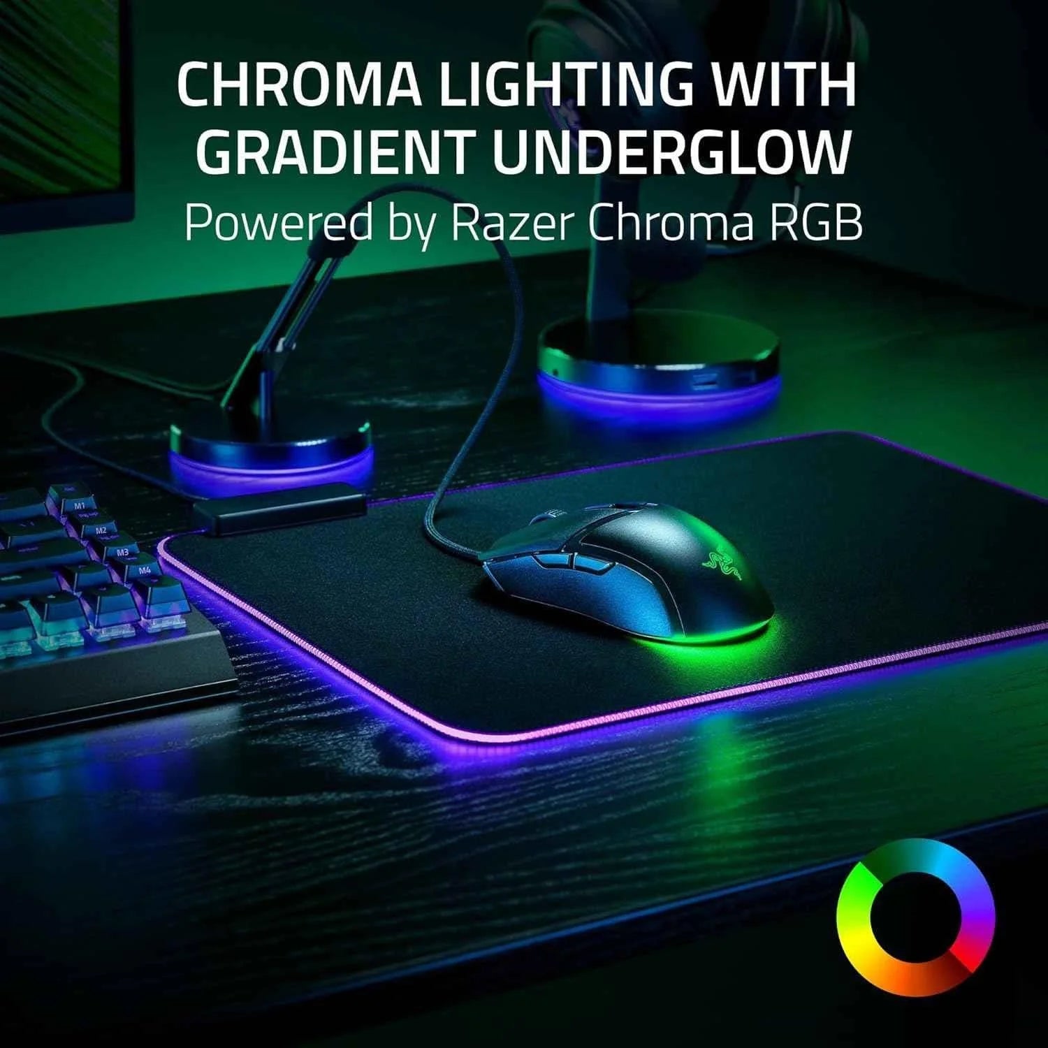 Razer cobra gaming mouse: 58g gen-3 optical switches chroma rgb lighting, - mouse