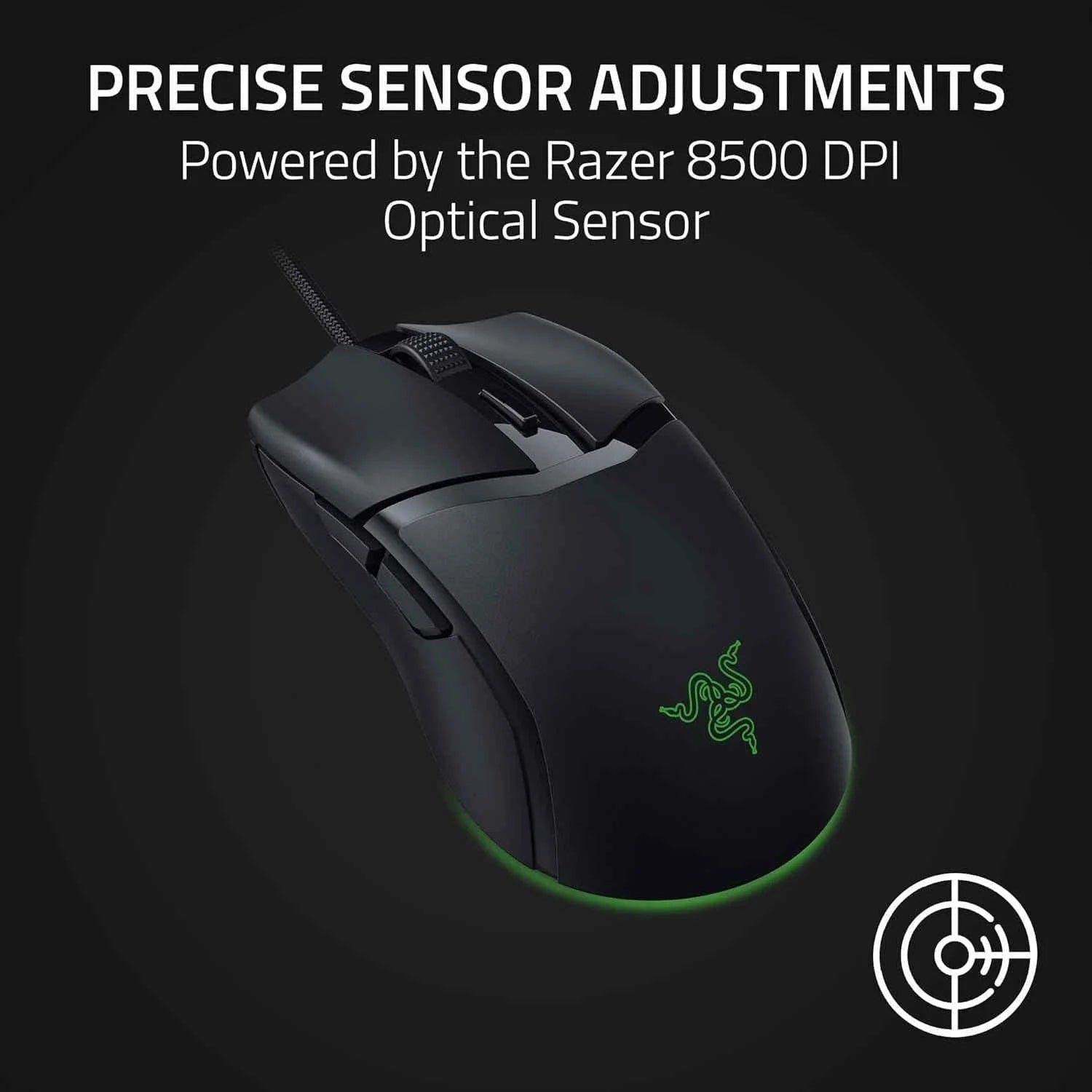 Razer cobra gaming mouse: 58g gen-3 optical switches chroma rgb lighting, - mouse