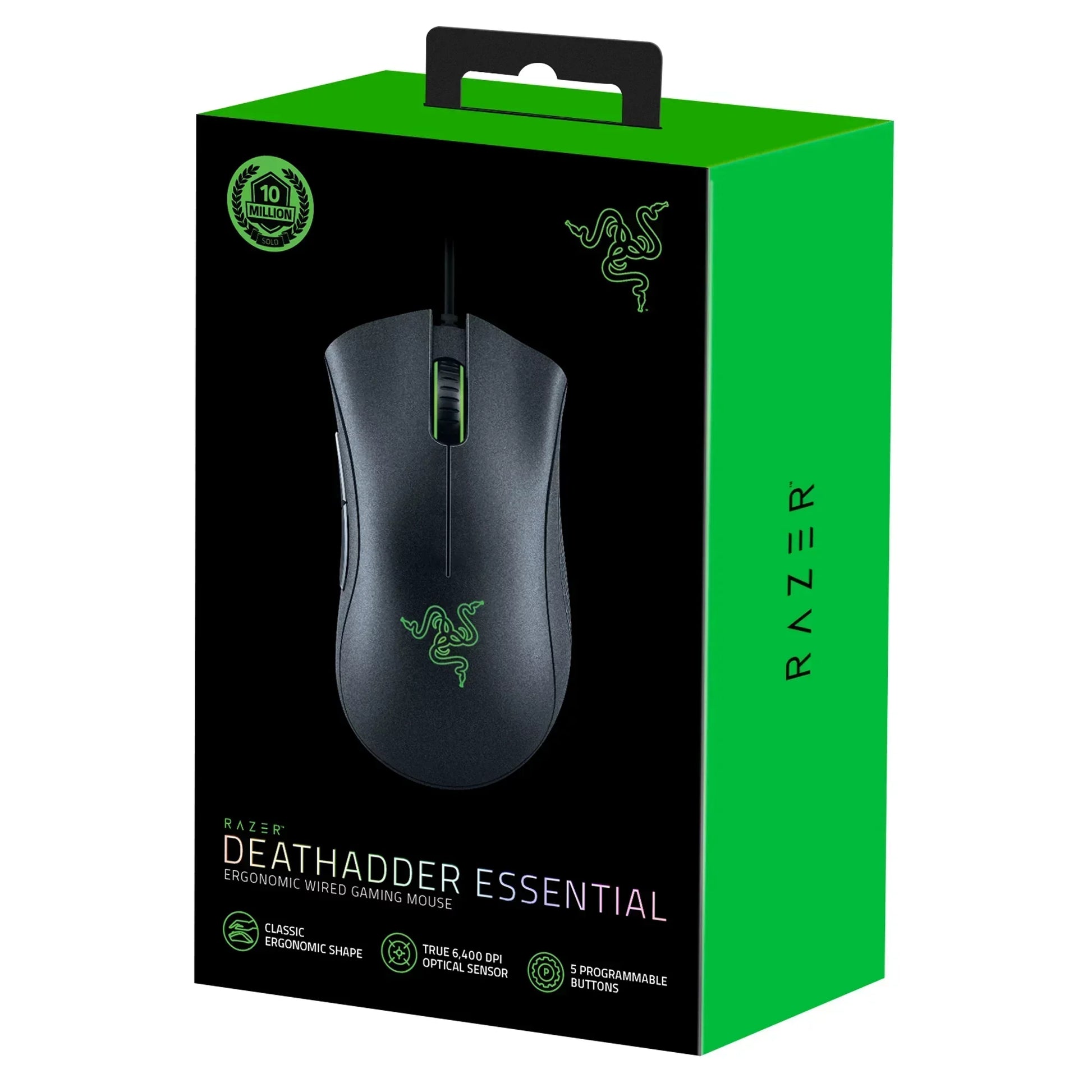 Razer deathadder essential 2021 gaming wired mouse - black - mouse’s