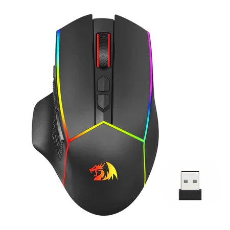 Redragon axe pro m814rgb 3 modes connections gaming mouse - mouse’s