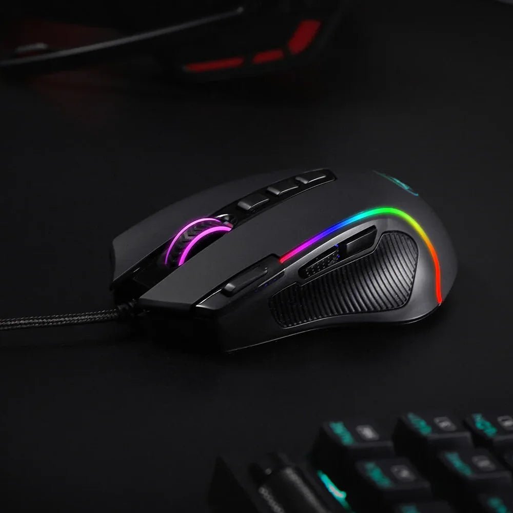 Redragon m612 predator gaming mouse - high-precision rgb optical performance - mouse