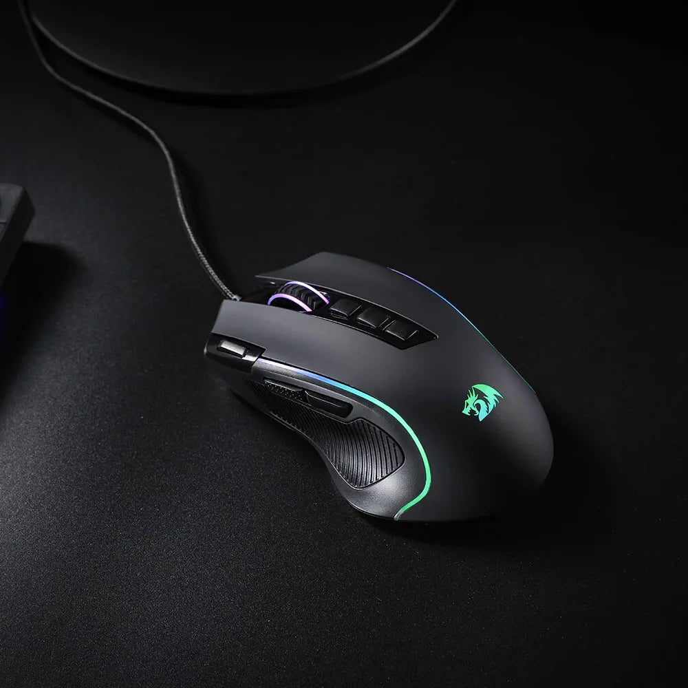 Redragon m612 predator gaming mouse - high-precision rgb optical performance - mouse