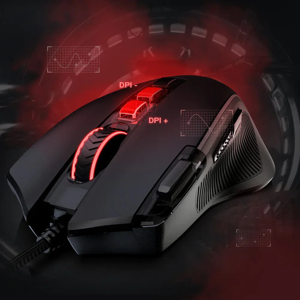 Redragon m612 predator gaming mouse - high-precision rgb optical performance - mouse