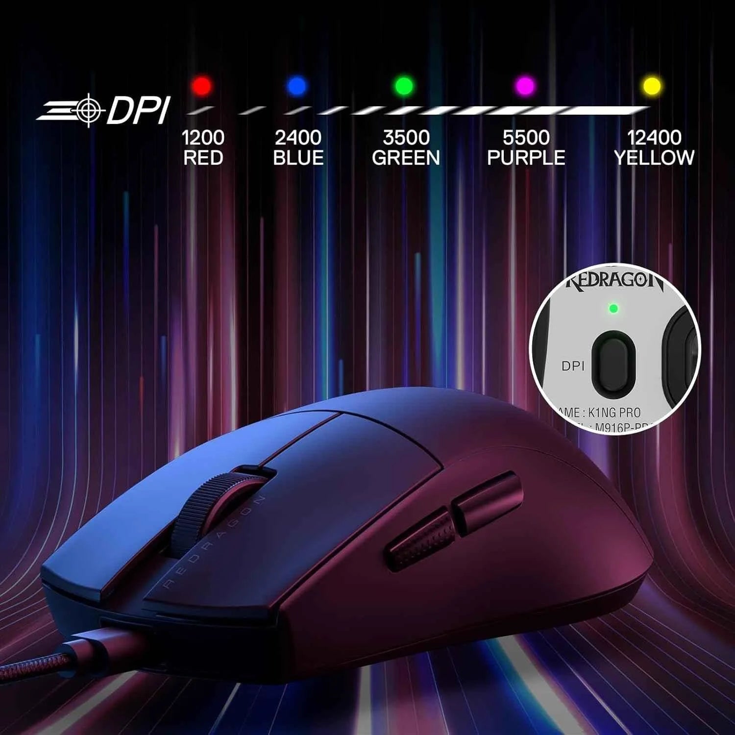 Redragon m724 wired gaming mouse - mouse