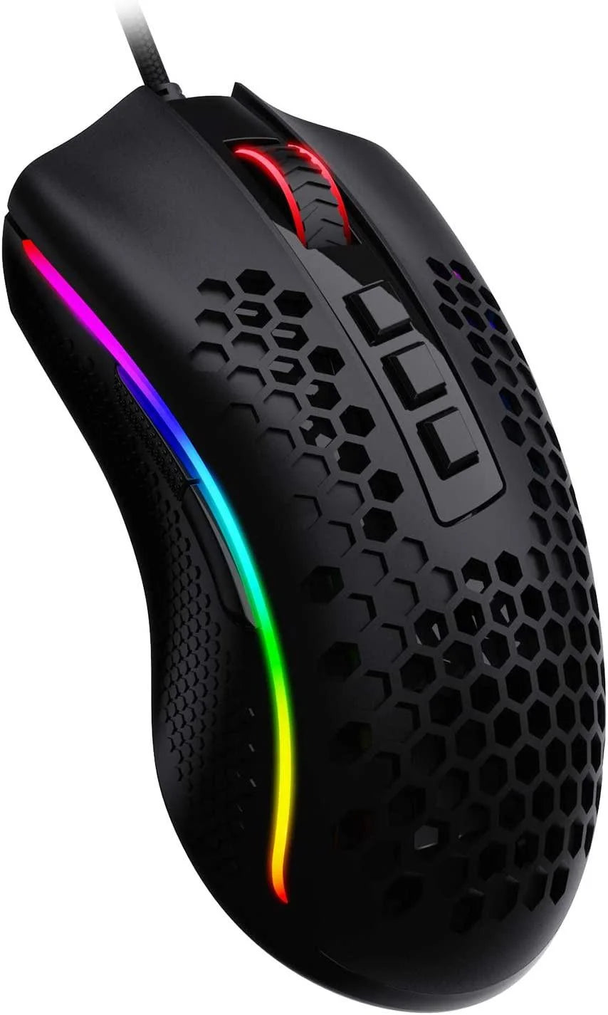 Redragon m808 storm lightweight rgb 85g honeycomb shell - mouse’s