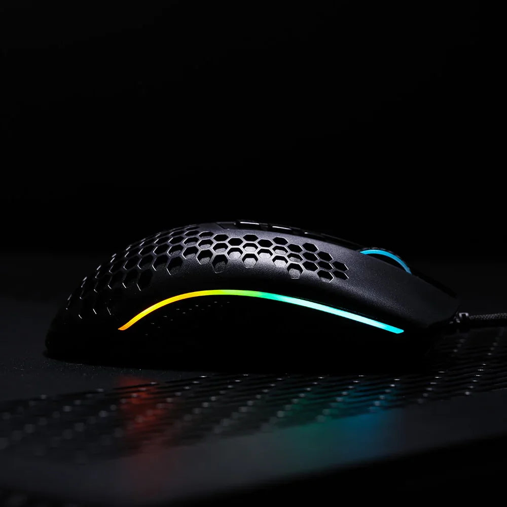 Redragon m808 storm gaming mouse - 85g ultralight rgb honeycomb shell - mouse