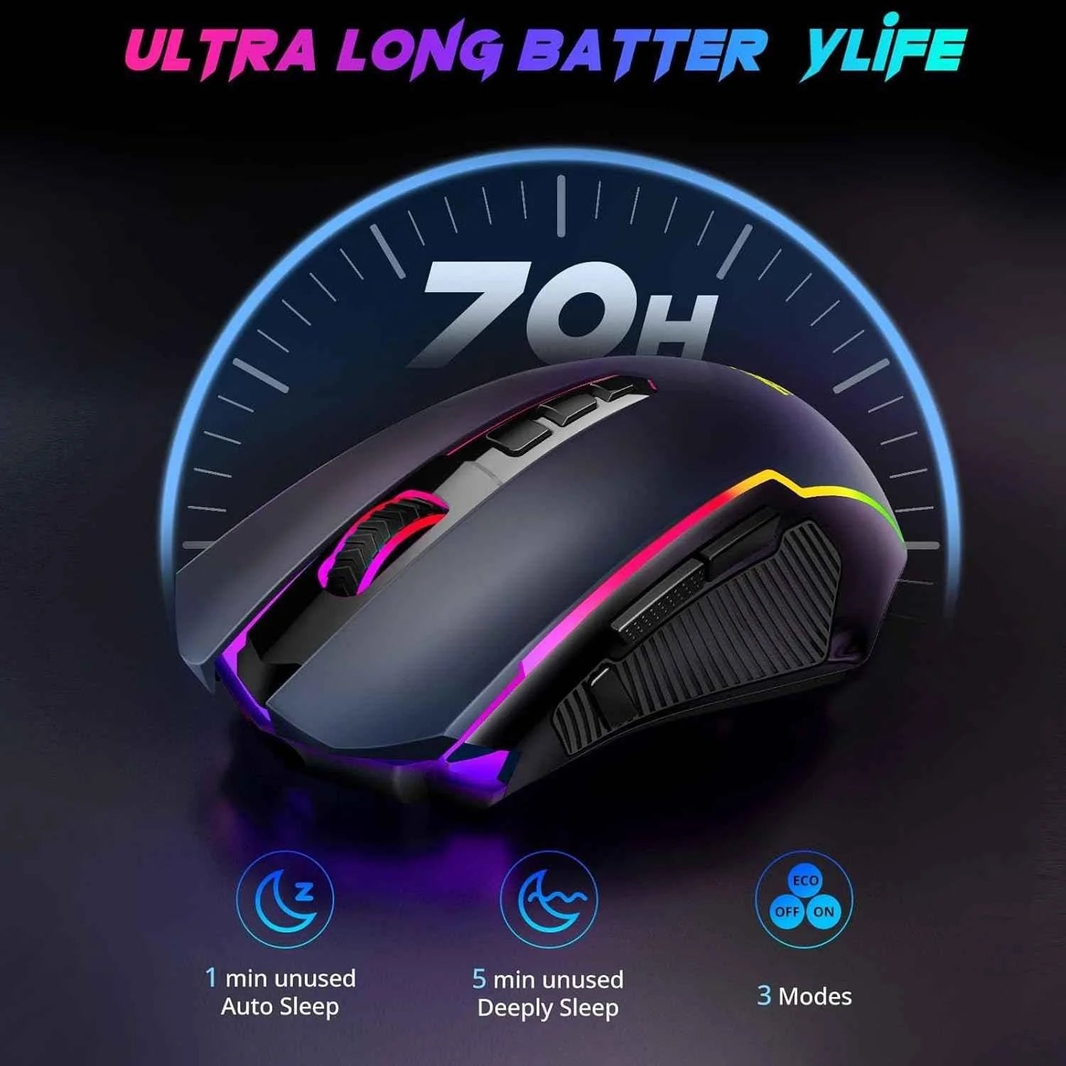 Redragon m910 pro gaming mouse wireless mouse gaming with 8000 dpi pc gaming - mouse