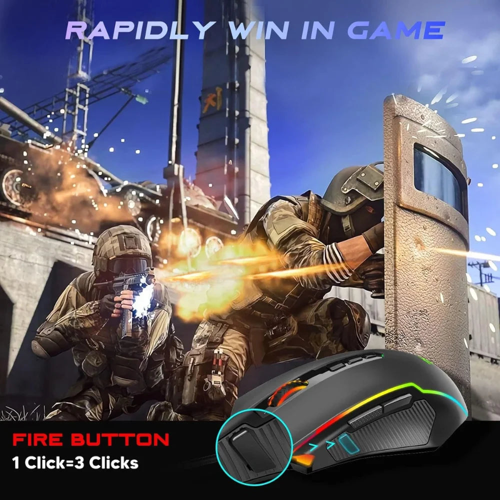 Redragon m910 ranger gaming mouse - ultimate rgb precision and performance for gamers - mouse