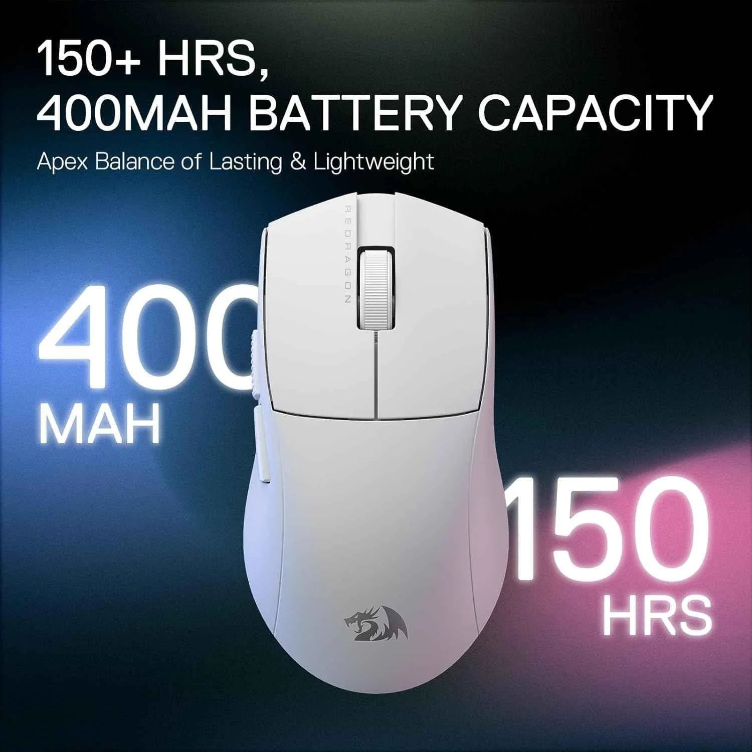 Redragon m916 pro gaming mouse - 3-mode wireless 4k (26000 dpi) performance - mouse