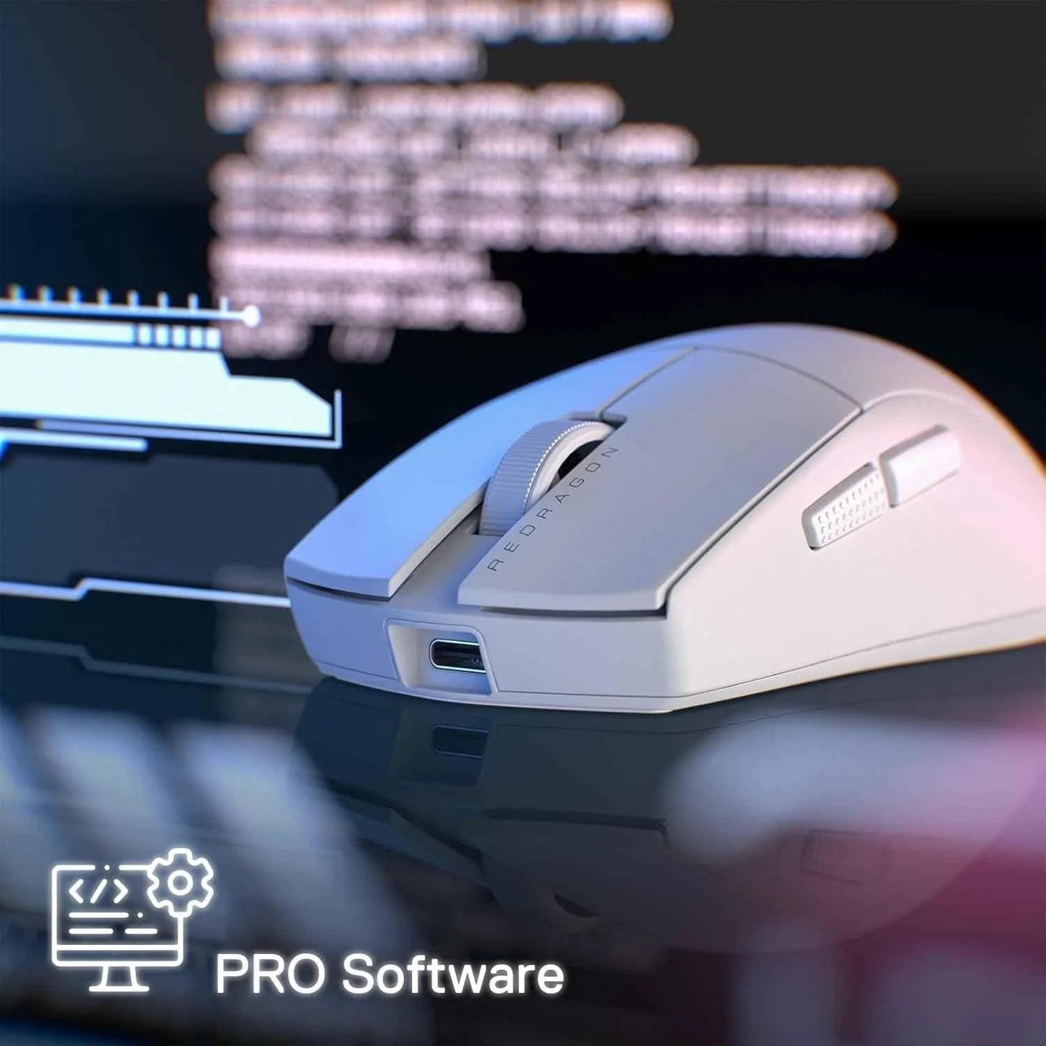 Redragon m916 pro gaming mouse - 3-mode wireless 4k (26000 dpi) performance - mouse