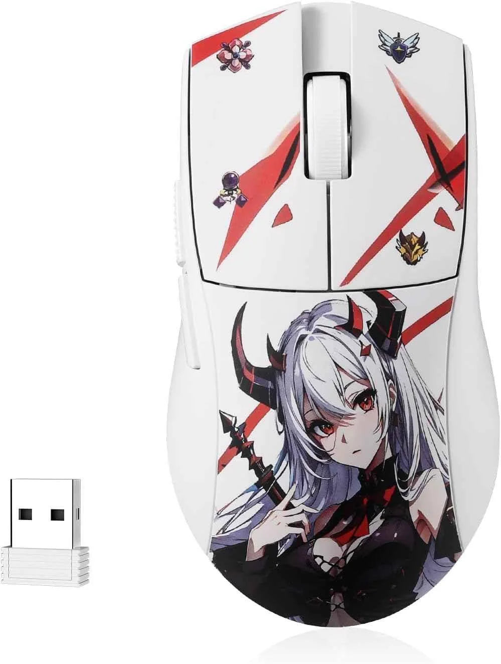 Redragon m916ak pro gaming mouse - 3-mode anime design 42g ultra-light 26k dpi - mouse