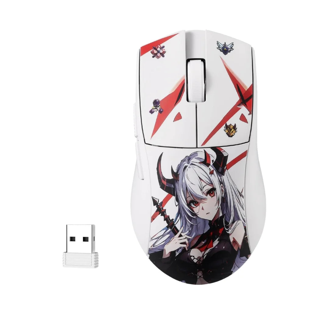 Redragon m916ak pro gaming mouse - 3-mode anime design 42g ultra-light 26k dpi - mouse