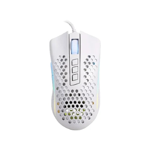 Redragon m988 storm elite wired rgb 8 programmable buttons 16,000 dpi honeycomb design - white - mouse’s