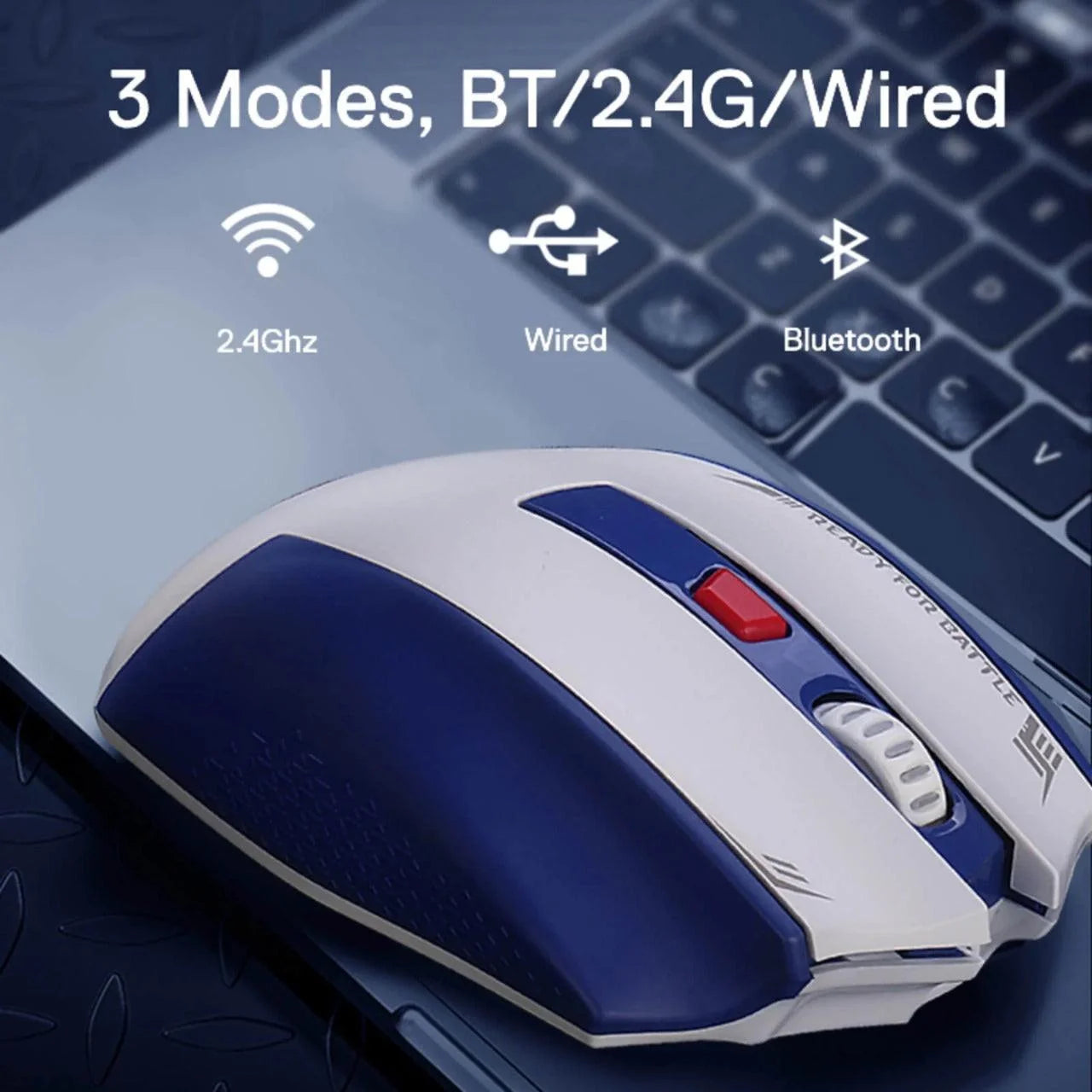 Redragon m994 wireless gaming mouse - bluetooth connectivity & ergonomic design