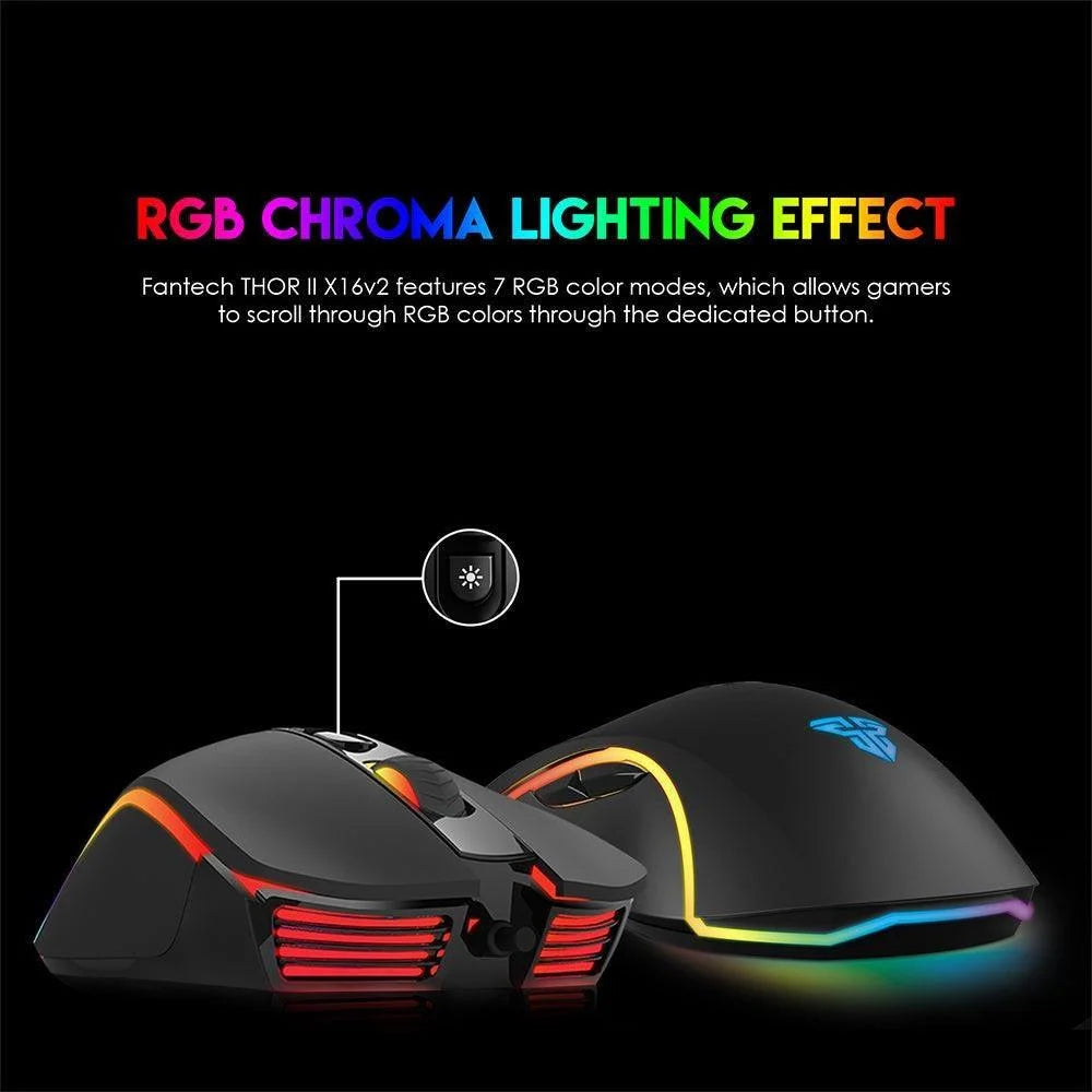 Thor ii x16 v2 macro rgb gaming mouse - mouse