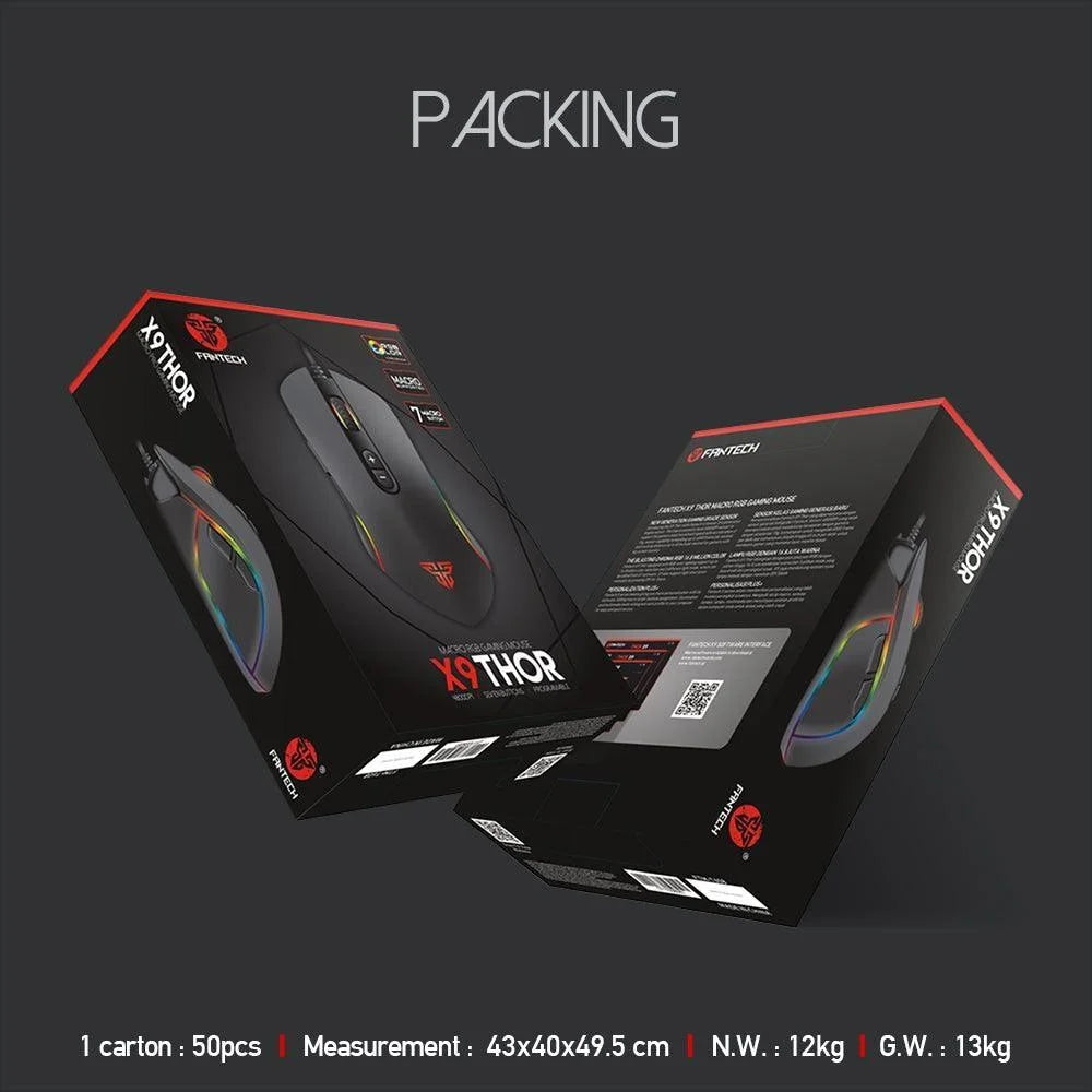 Thor x9 macro rgb gaming mouse - mouse