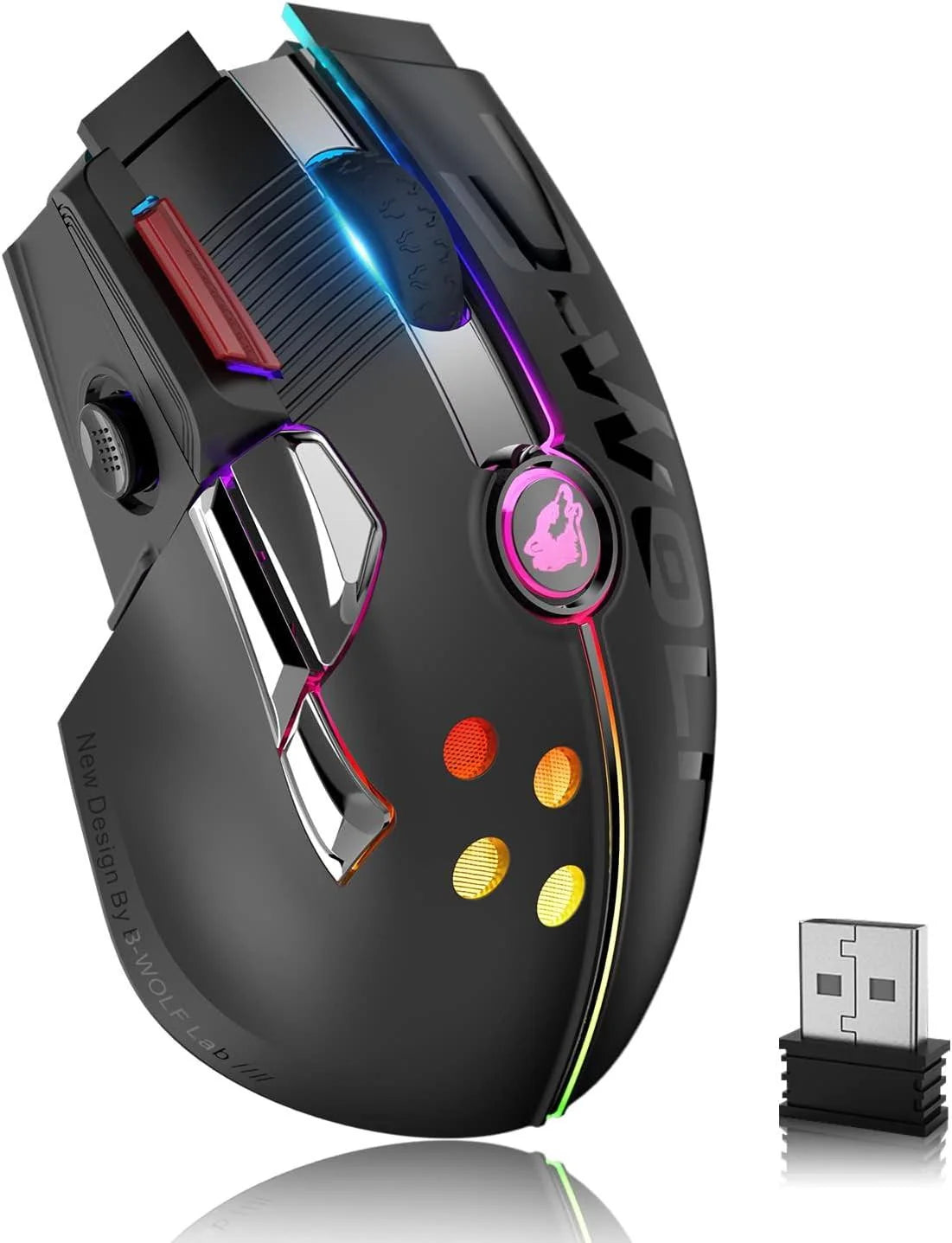 Ziyoulang wireless gaming mouse,12000 dpi computer mouse with rechargeable 1000mah - mouse’s