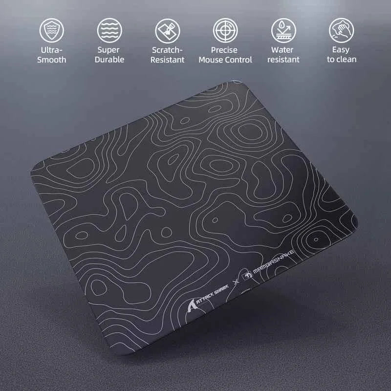 Attack shark cm05 tempered glass gaming mouse pad - mousepad