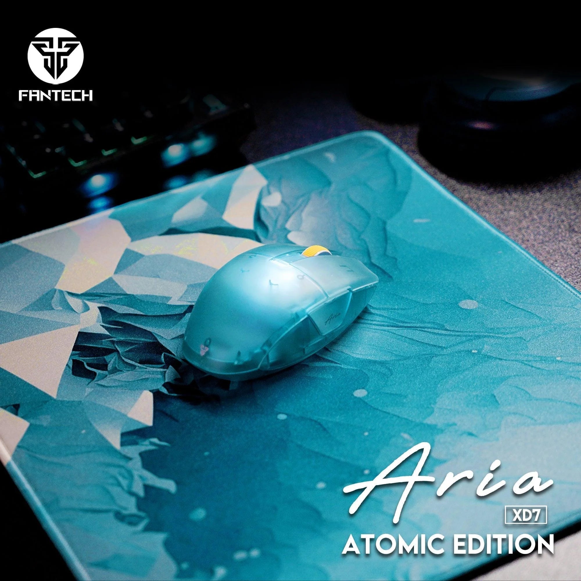Fantech aria xd7 gaming mouse with huano switches + mp353 mousepad bundle - mouse