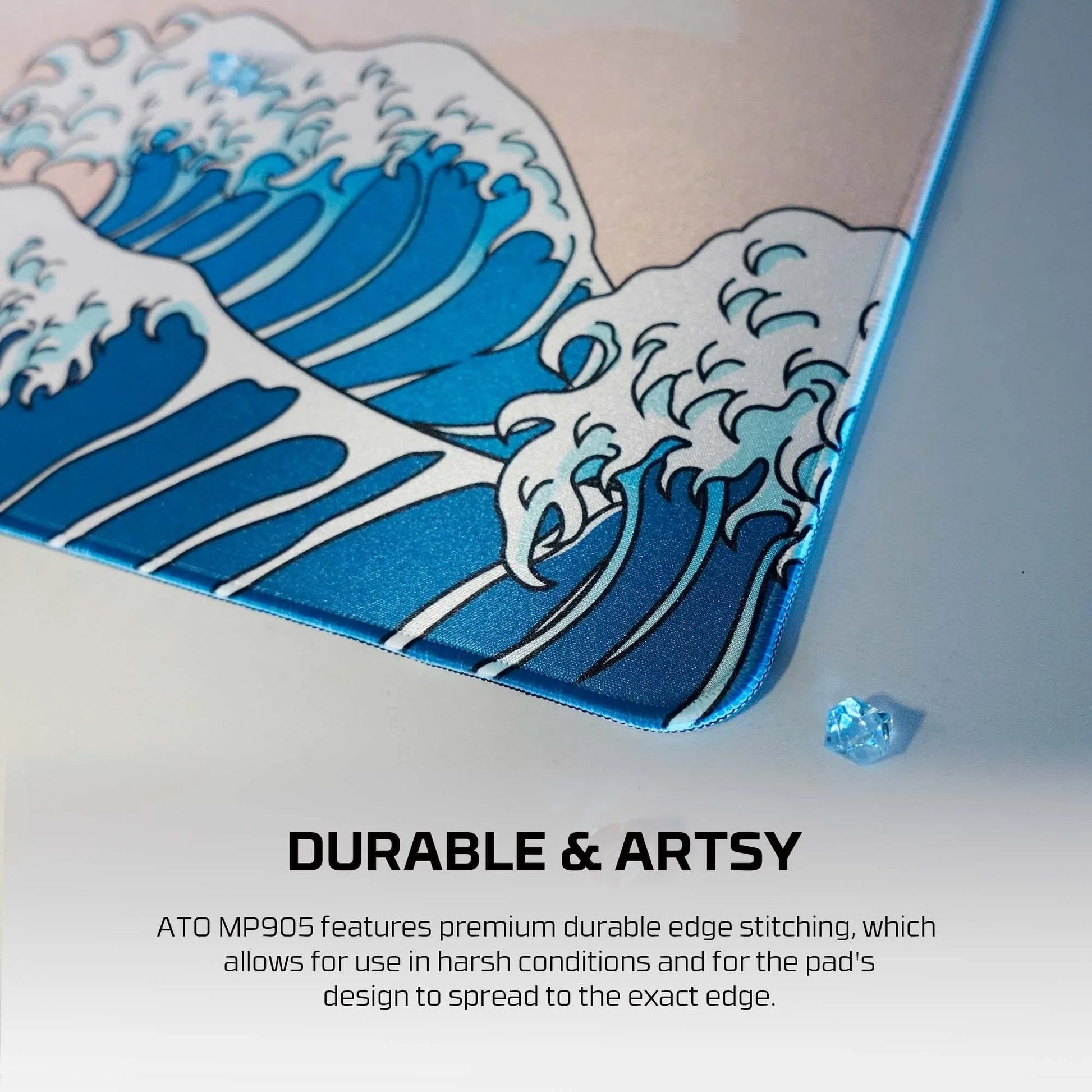 Fantech ato mp905 mousepad - kujira nami (beige) - mousepad