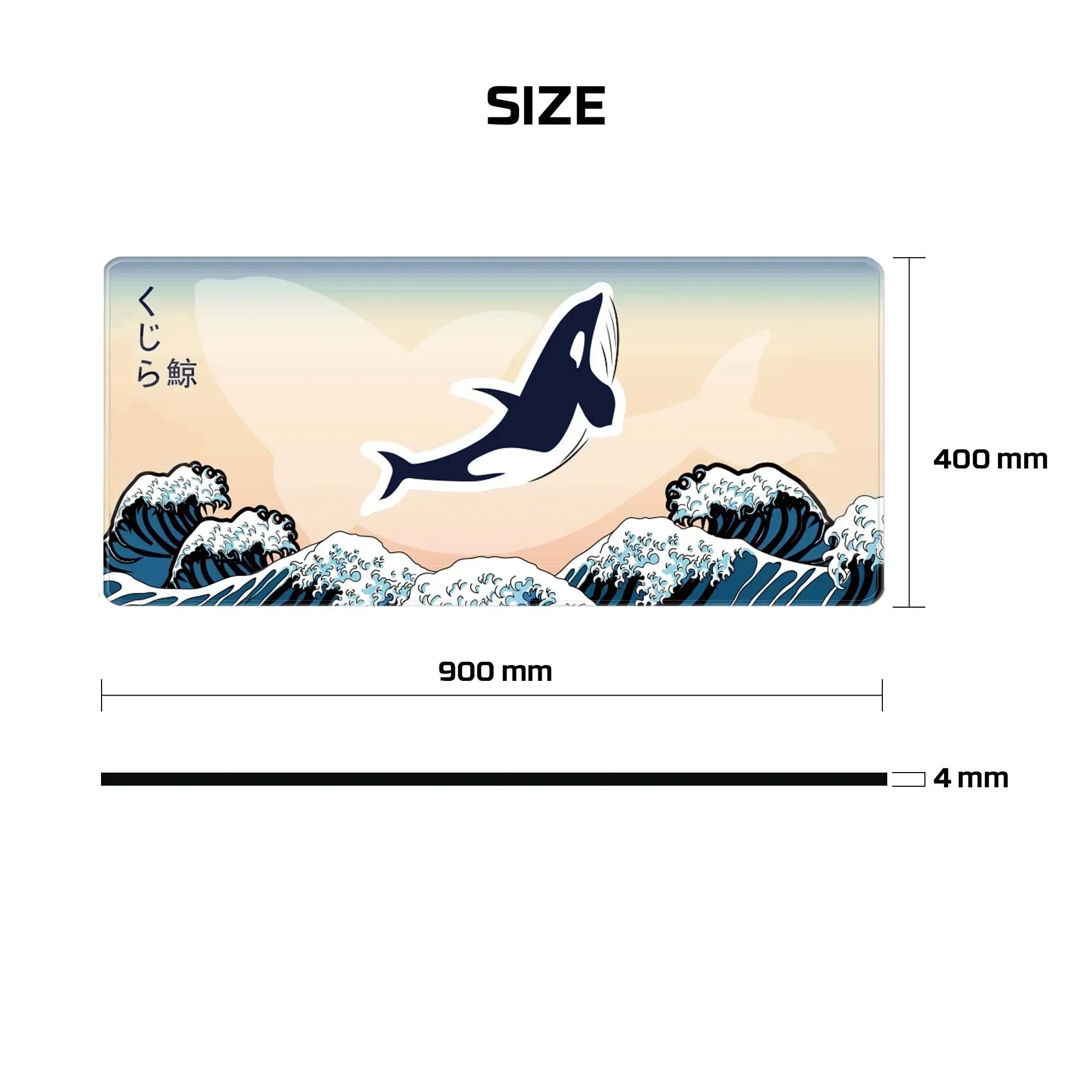 Fantech ato mp905 mousepad - kujira nami (beige) - mousepad