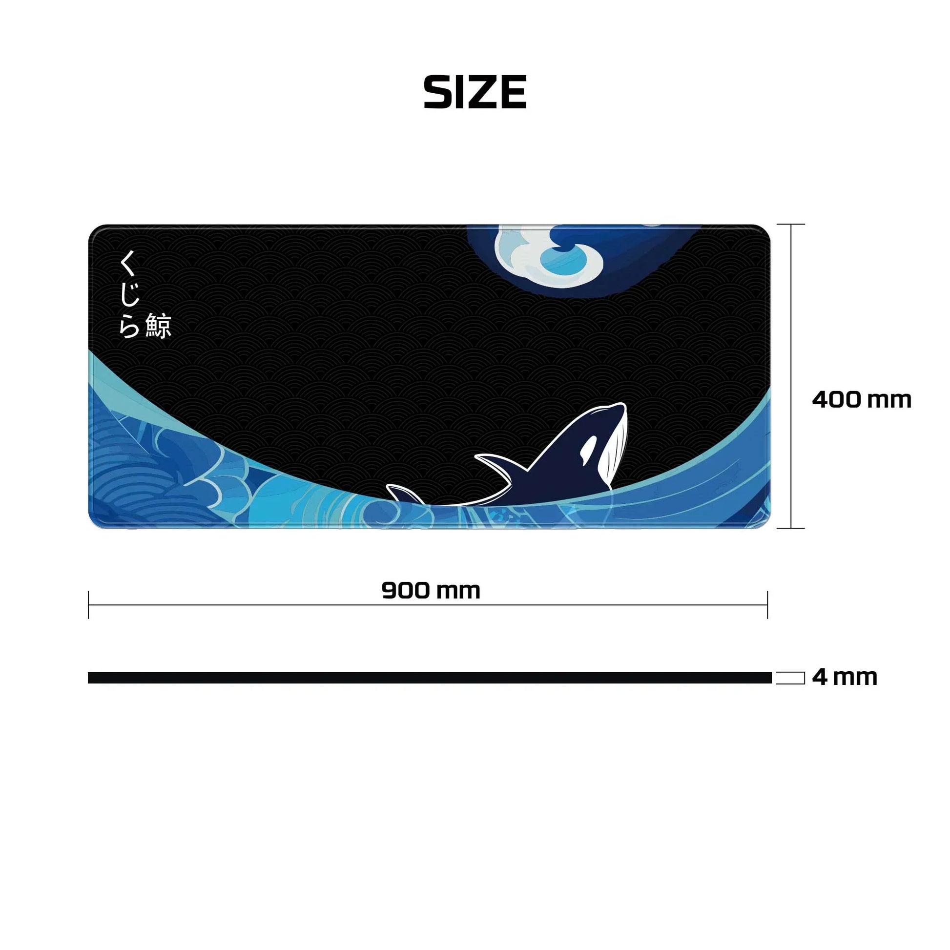 Fantech ato mp905 kujira umi deskmat mouse pad - mousepad